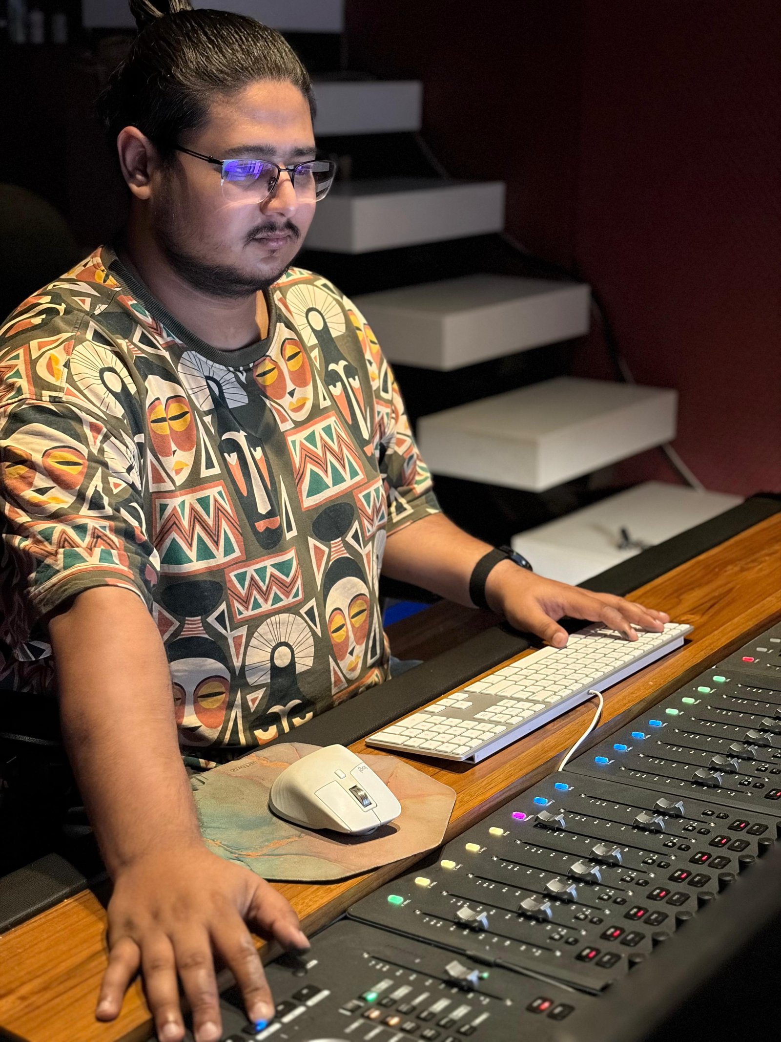 Aahan Roy at work